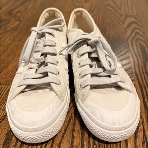 Adidas Nizza Casual Cream Canvas Sneaker 6.5